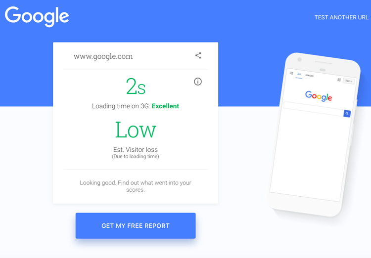 Google's Mobile Speed Test