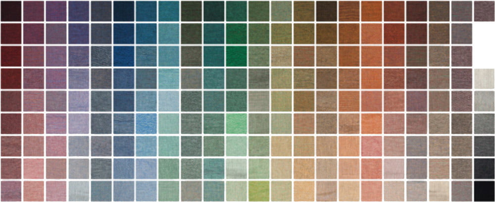 Approximate Jacquard palette