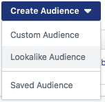 Facebook: Lookalike audience