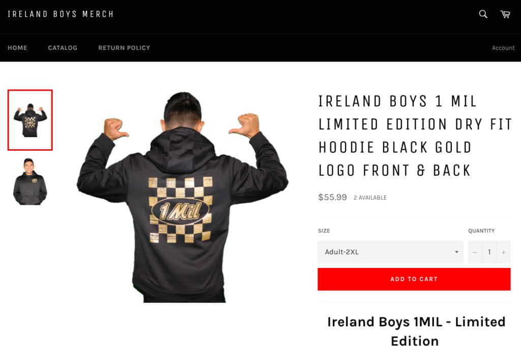 Ireland Boys hoodies