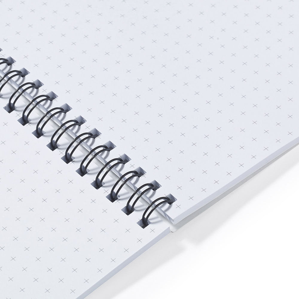 Notebook with graph paper centre