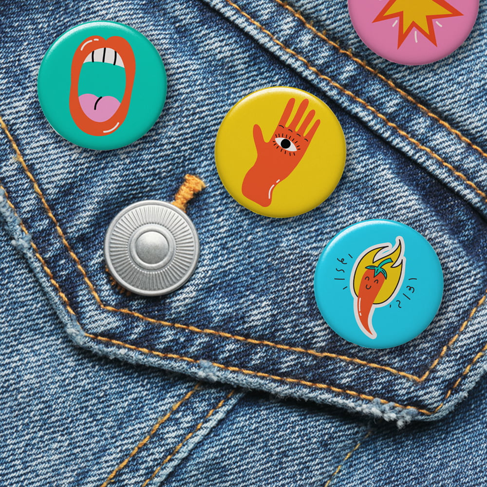 Pin badges