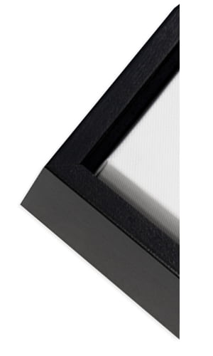 Framed canvas wrap Black